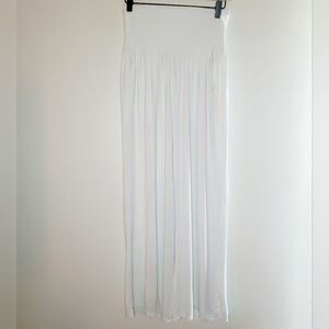 Adodos Yoga Pants White Women's Medium Pockets Wide Leg Pull On Dance Beach